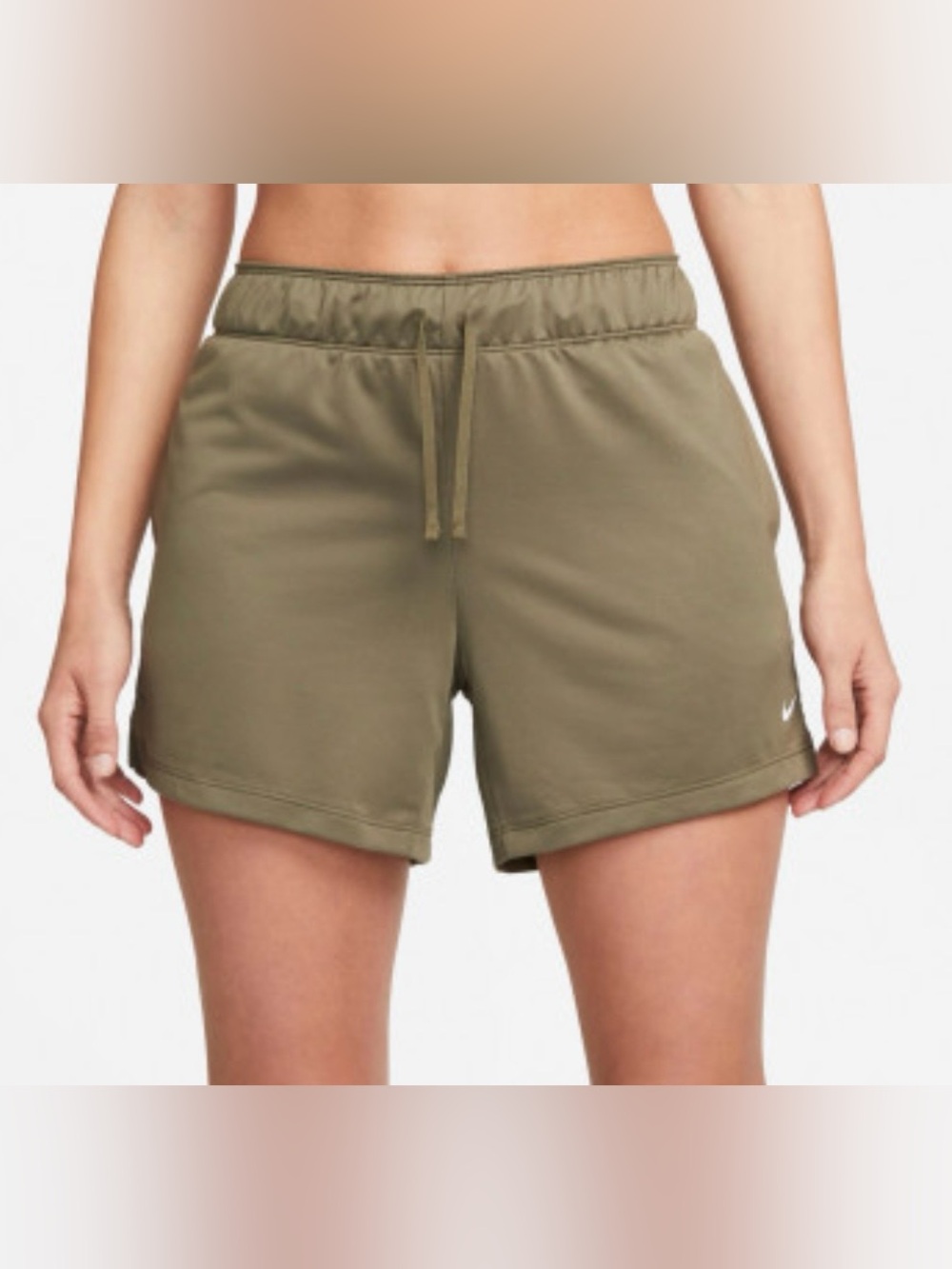 Nike Women's Olive Green Drawstring Athletic Shorts Size XL